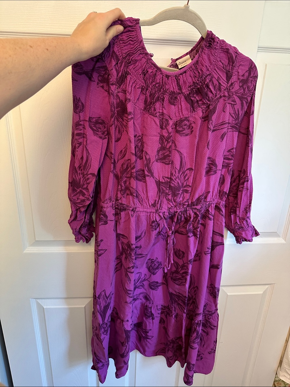 A New Day purple floral dress